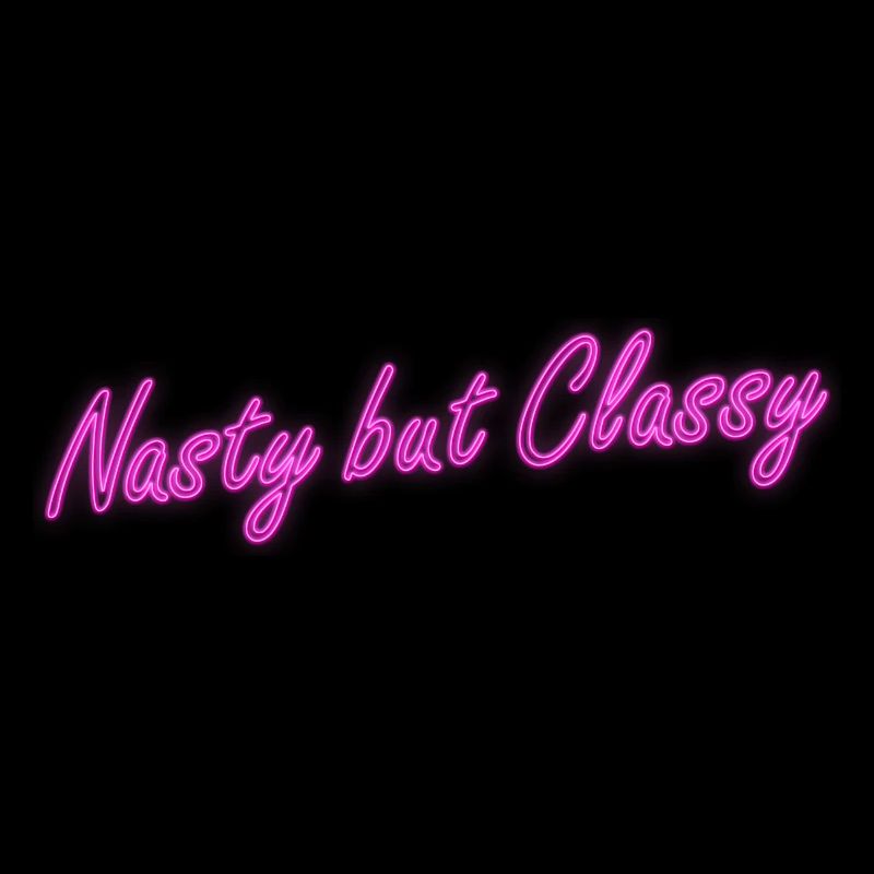 Neon Naughty durch edlen Schriftzug