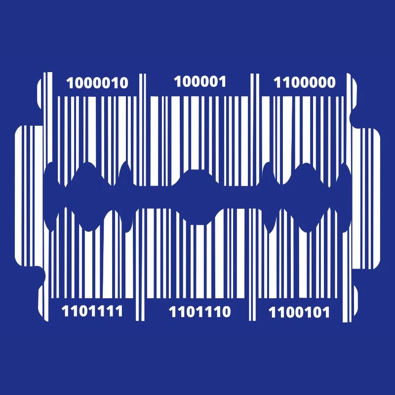 Rasierklinge mit Code