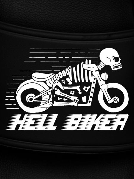 Motorcycle skeleton white