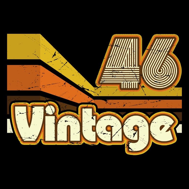 1946 Anniversaire né en 1946 Retro Vintage