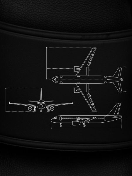 Airplane Blueprint Technical Drawing