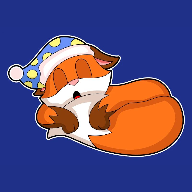 Bonnet de nuit Fox Sleeping