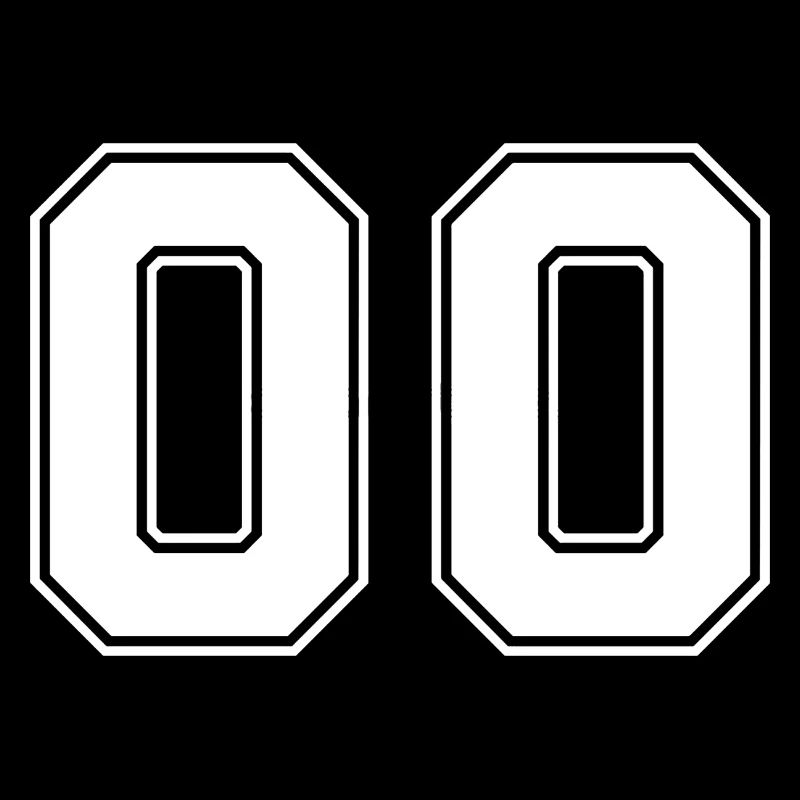 Zahl Null 00