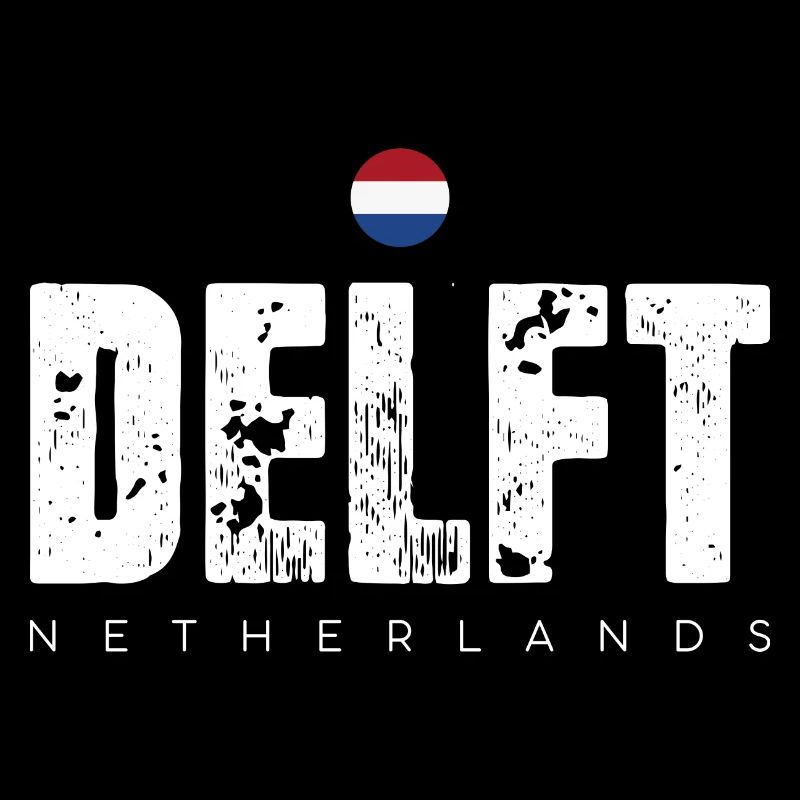Delft Distressed Wordmark