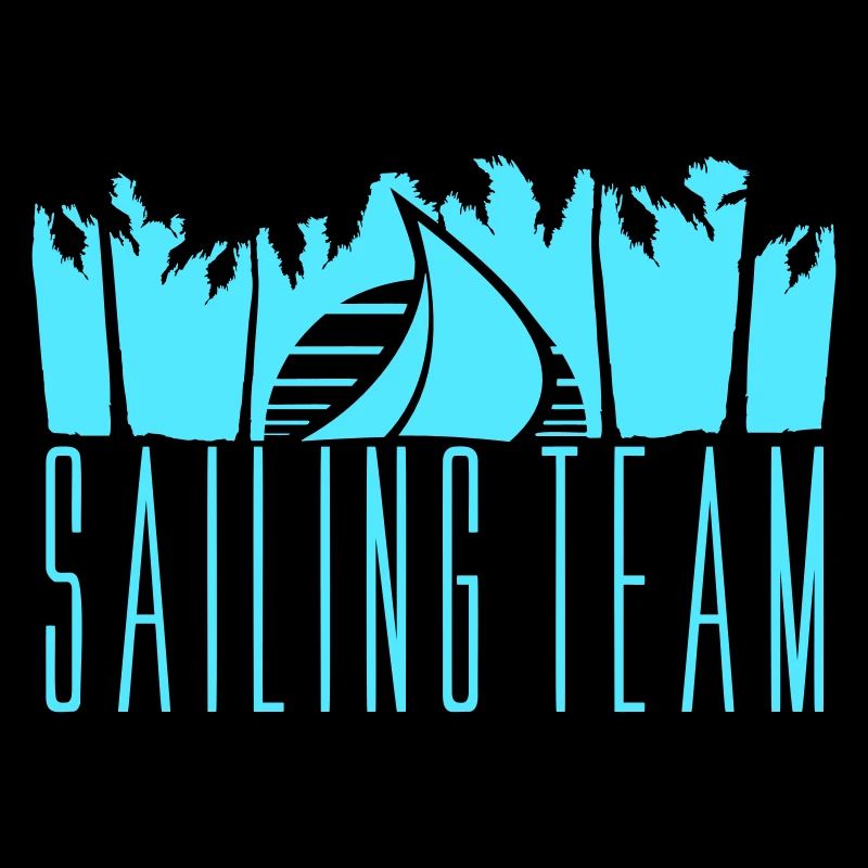 Sailing Team Ship Sun Palm Trees Sunset
