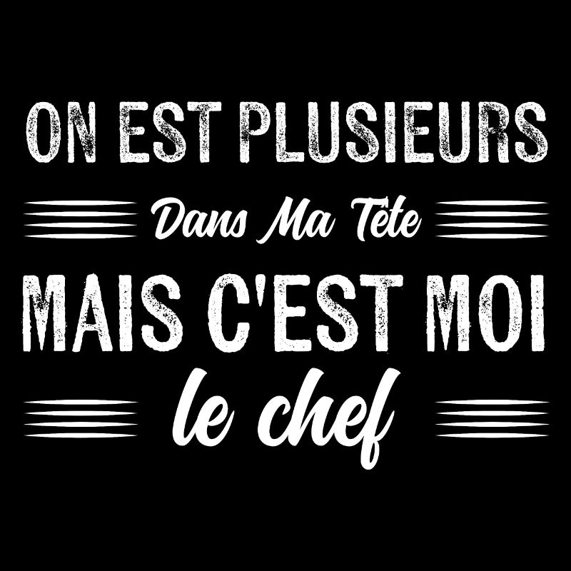 plusieurs dans ma tête mais c'est moi le chef