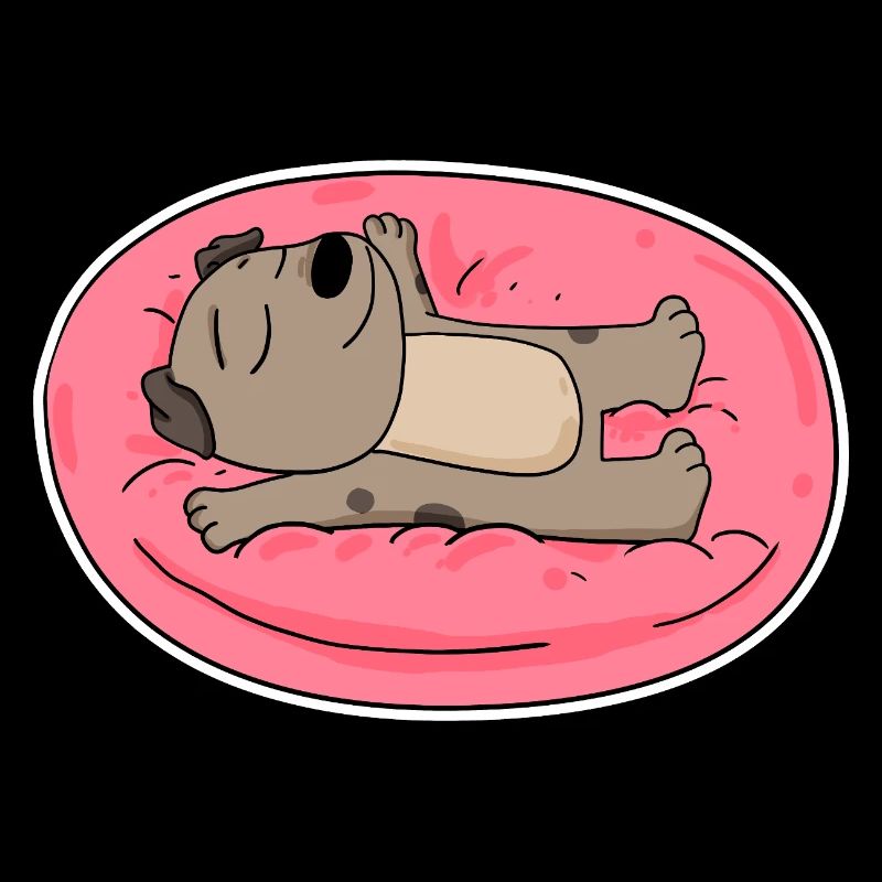 Cute dog lying down