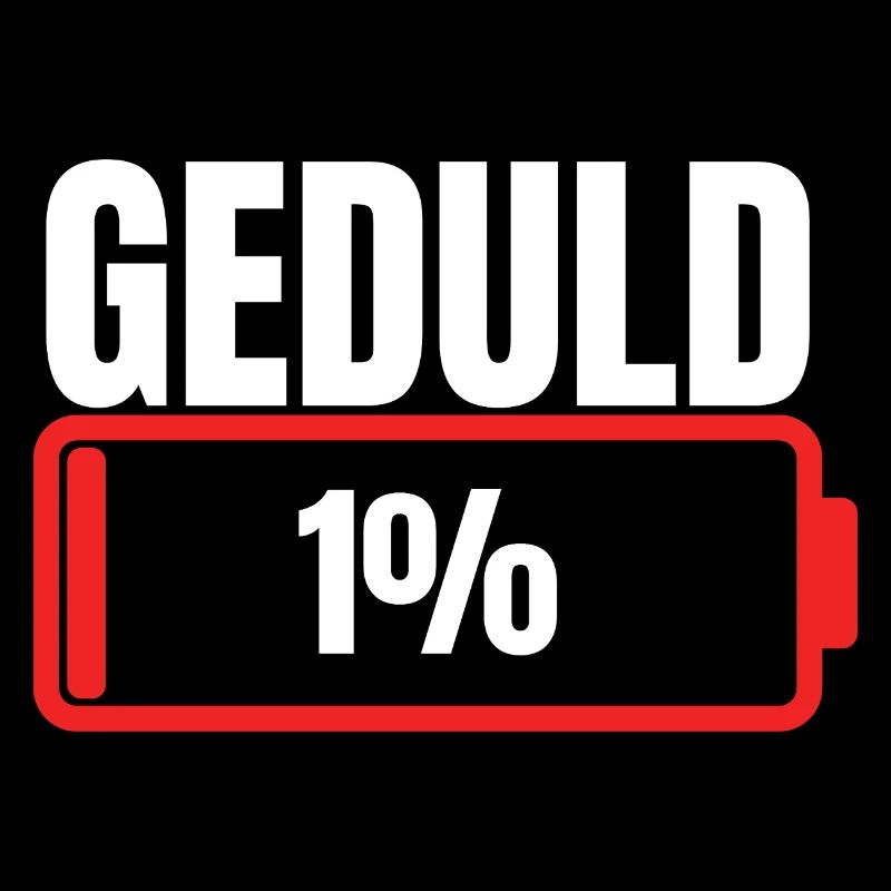 Patience 1 % batterie vide