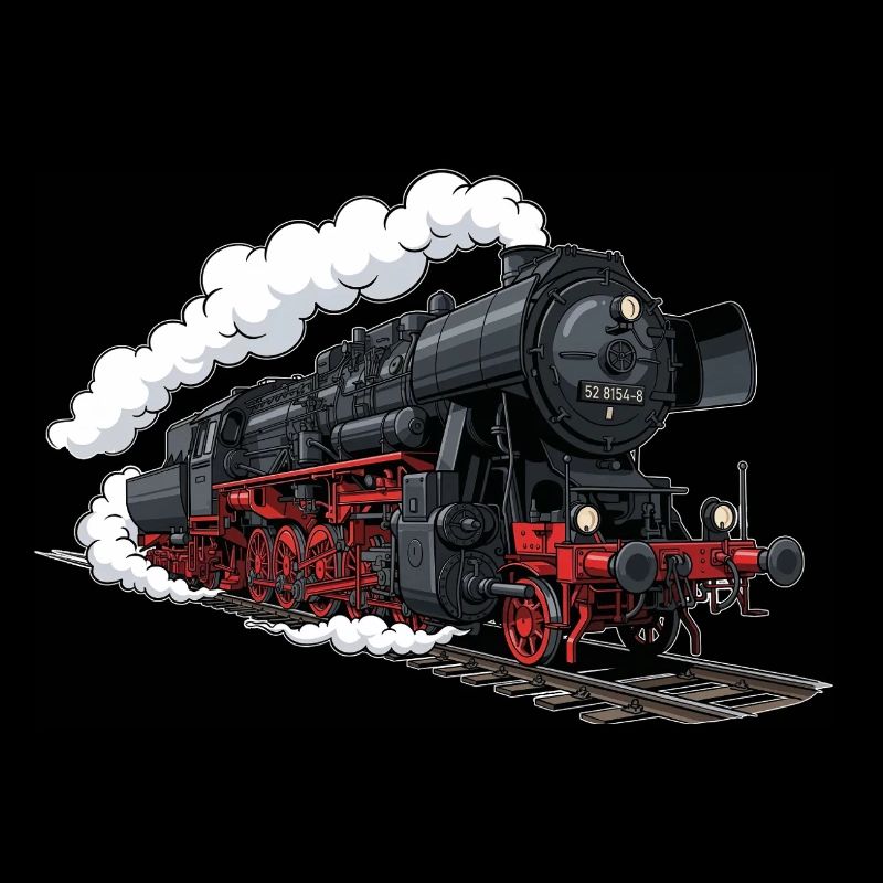 Dampf-Lokomotive 52 8154