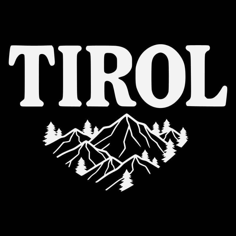 Silhouette du Tyrol Motif alpin