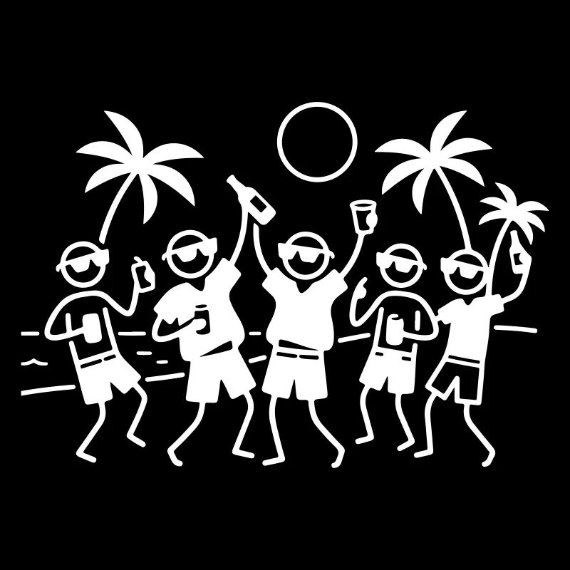 Party Group Beach