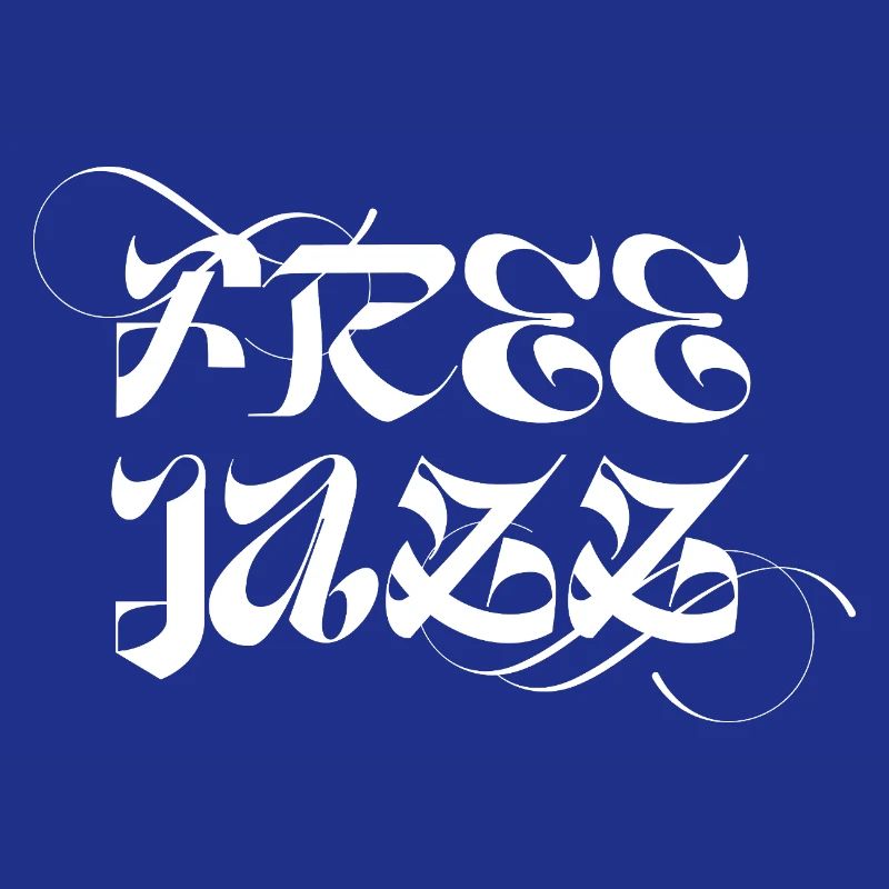 Conception typographique de jazz libre