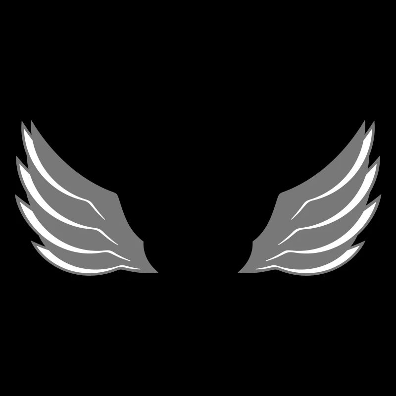 mouche aile conception logo plumes cool ange déco