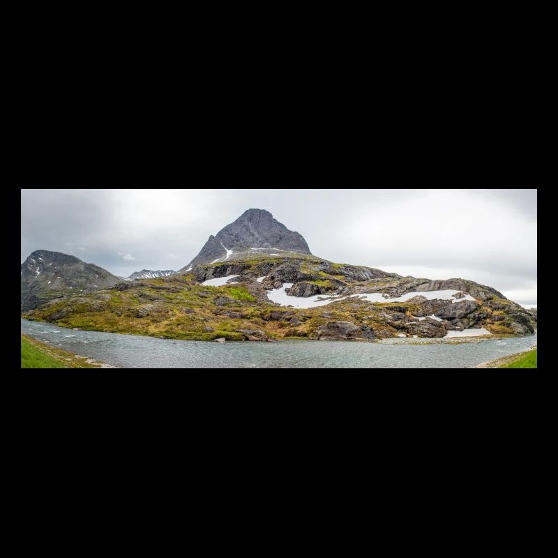 Landscape near Stigfossen water fall at Trollstige