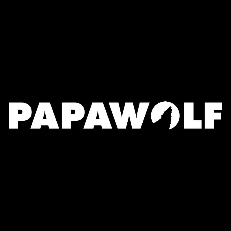 Papawolf white lettering