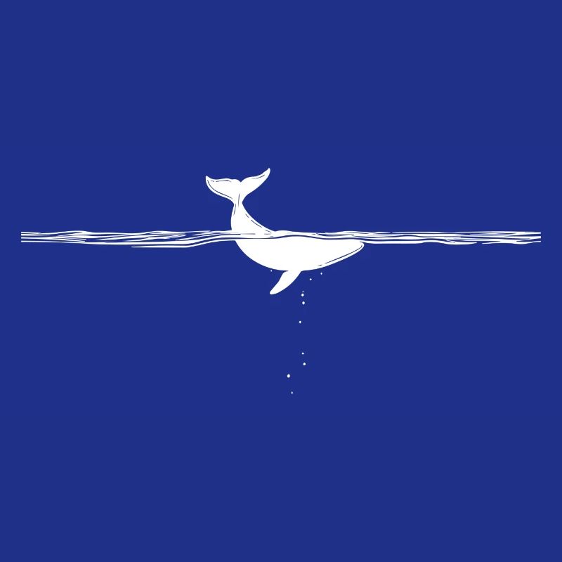 Whale Tail 2 - White