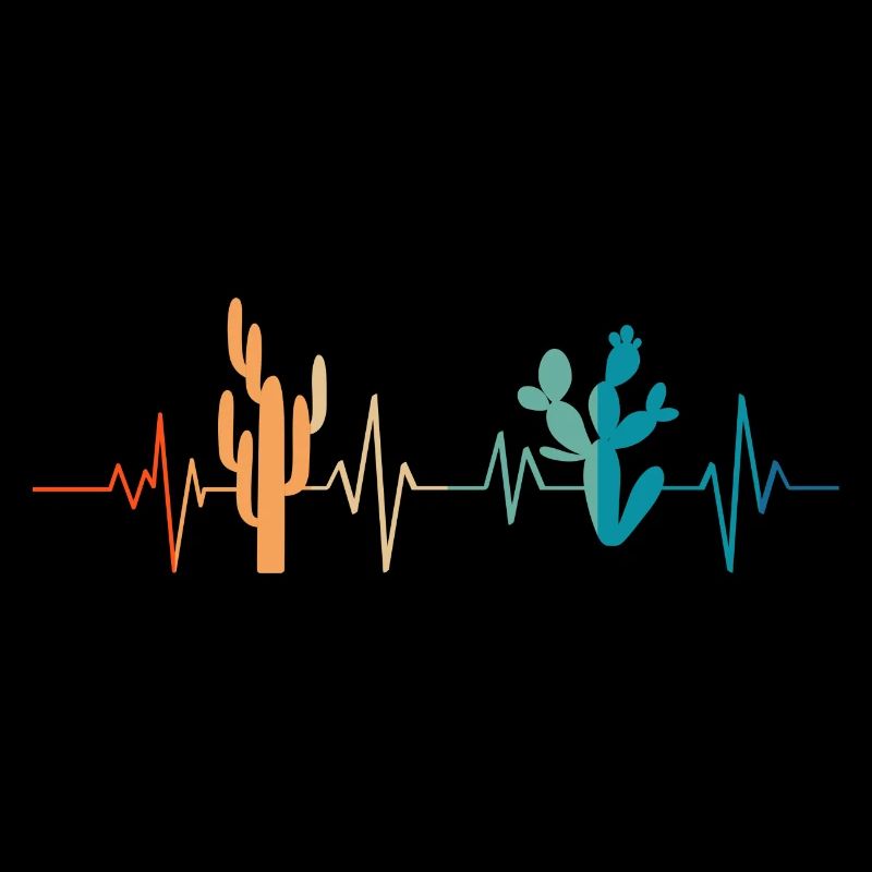 Cactus heartbeat - gift idea