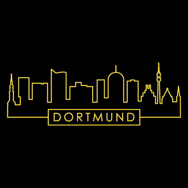 Dortmund Skyline Silhouette