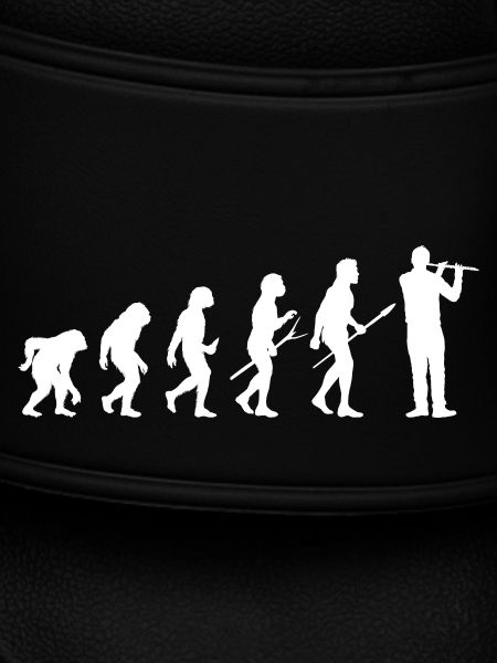 Flötist Evolution Querflöte