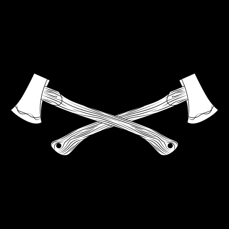 Haches de croix motif hache