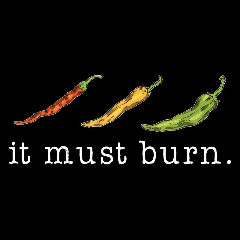 Il doit brûler le piment épicé