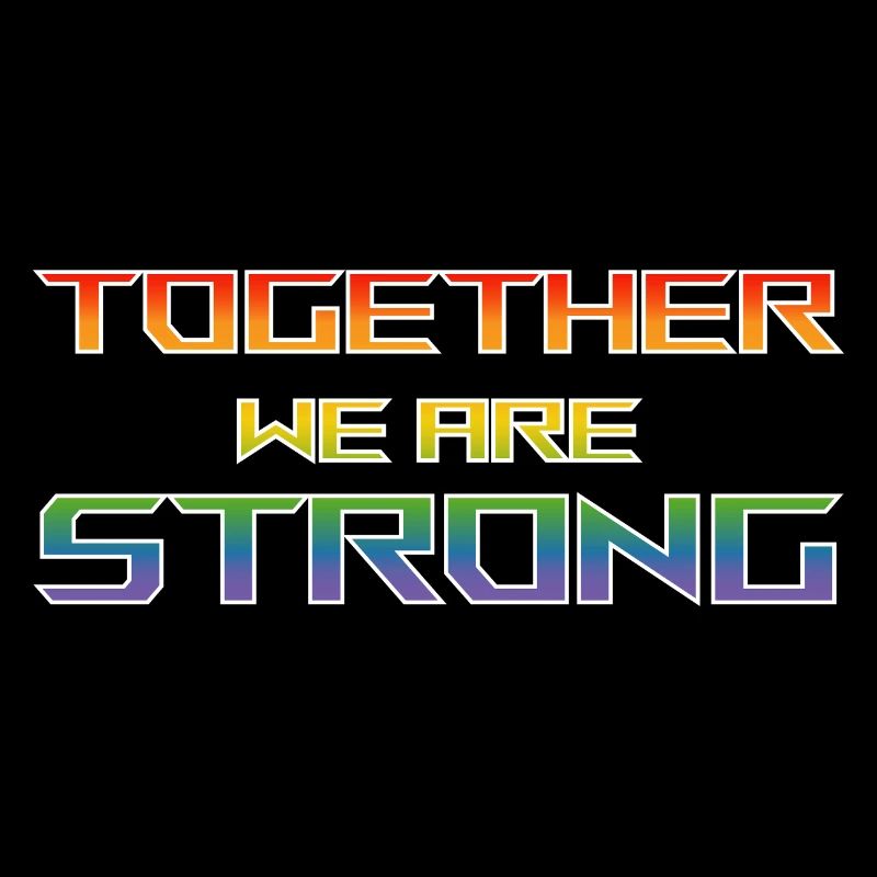 ensemble nous sommes Strong pride chemise noire