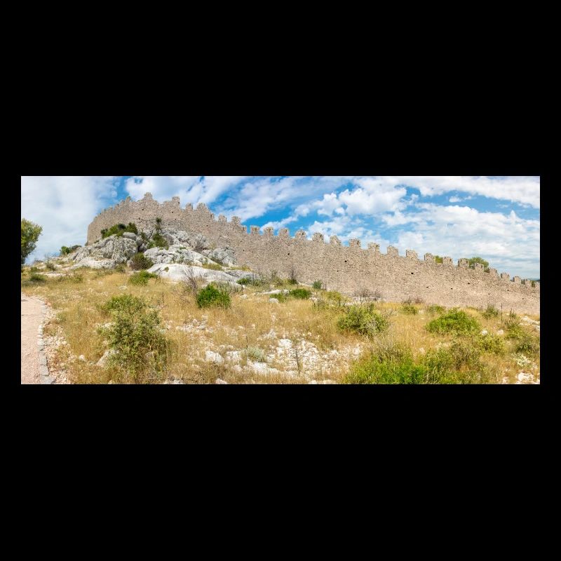 Die Mauer von Oštrica (Bedem Grebastica) Kroatien