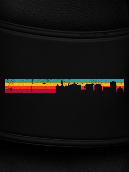 Sunset Skyline Gradient Silhouette