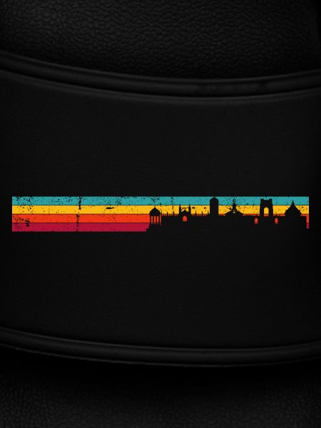 Retro Rainbow Skyline