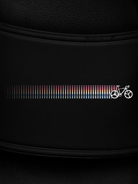 Rainbow Gradient Bicycle Silhouette