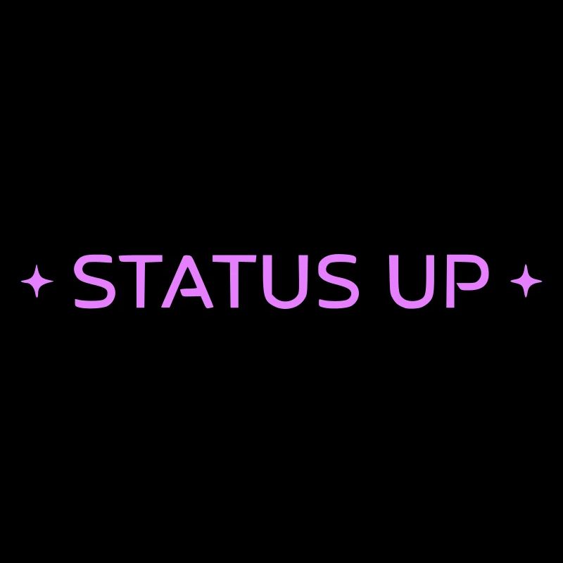 Status Up Level Up Gaming Text Vektor