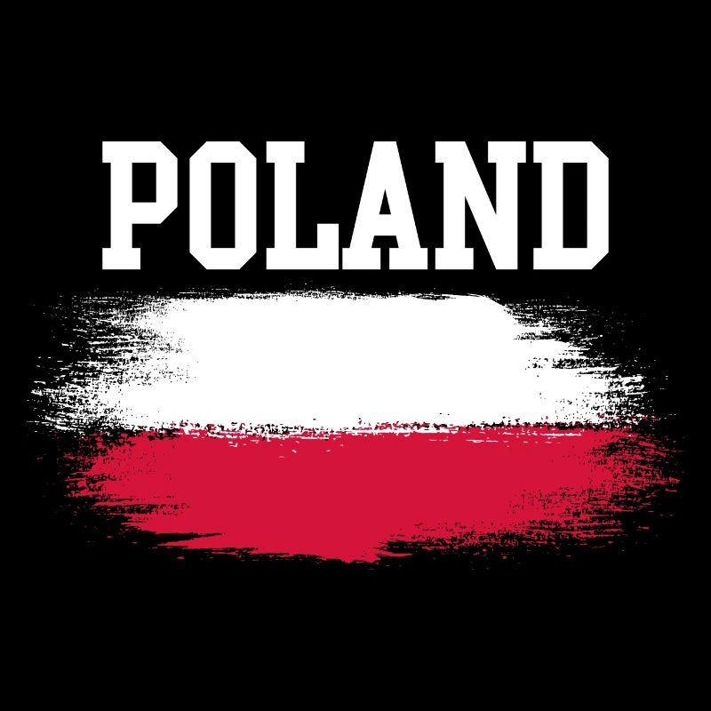Poland Brush Flag Typografie