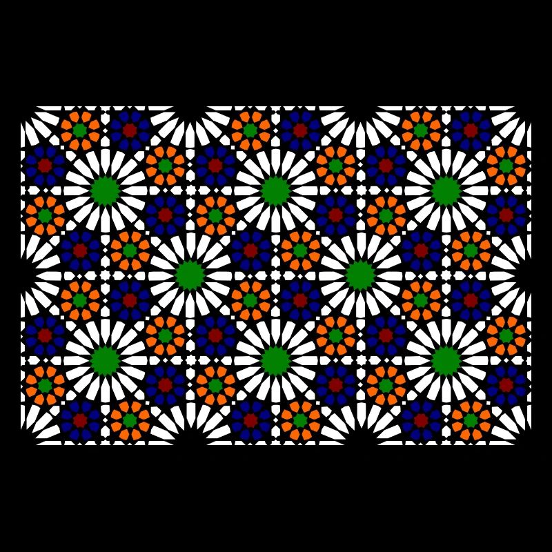 Maurisches Mosaik (dunkel)