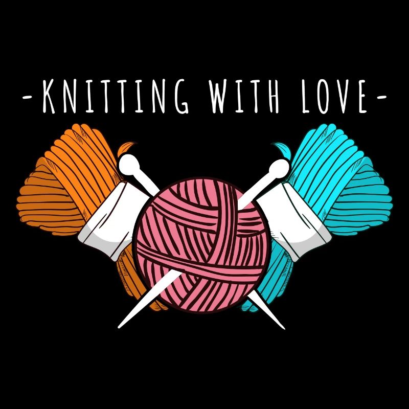 Knitting With Love – Yarn & Needles Art