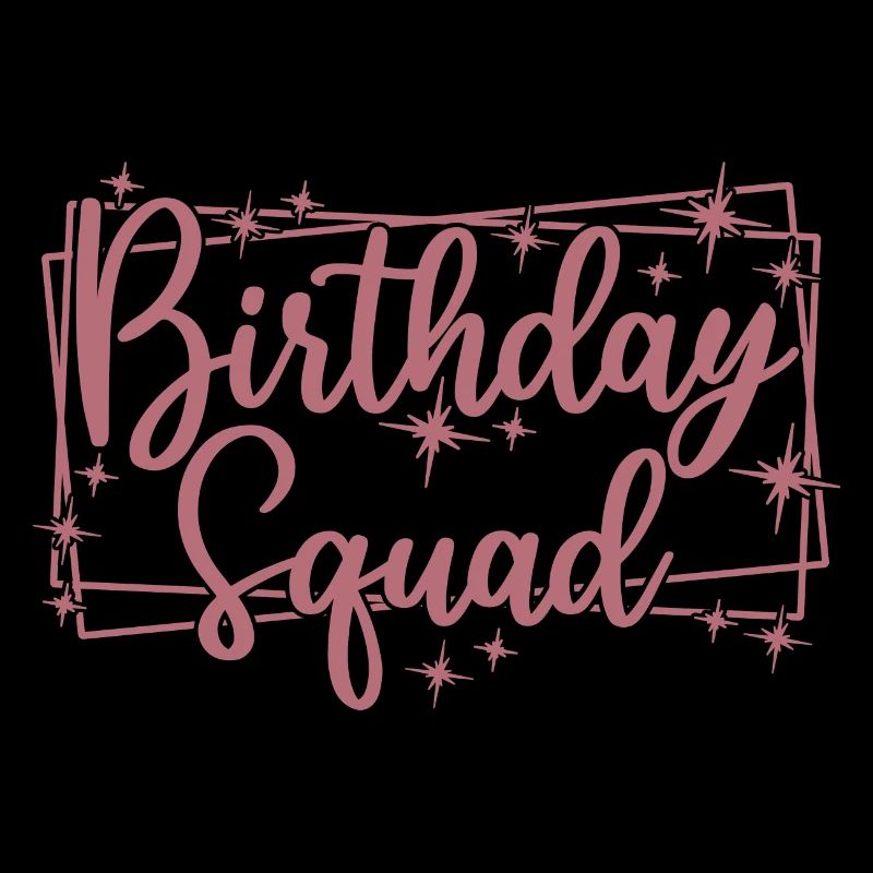 Birthday Squad Matching Gruppe Geburtstagsfeier Geschenk