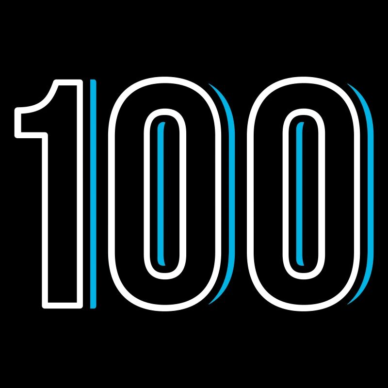 Nummer 100 - Einhundert - Hundert