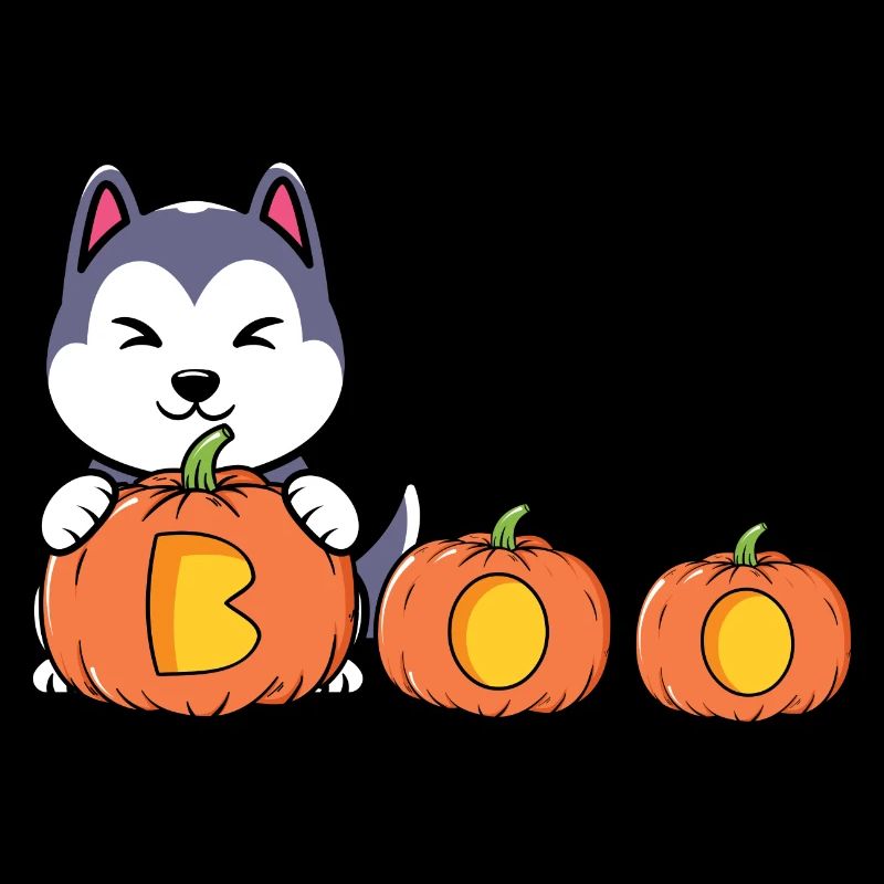 Halloween Hund Kürbis