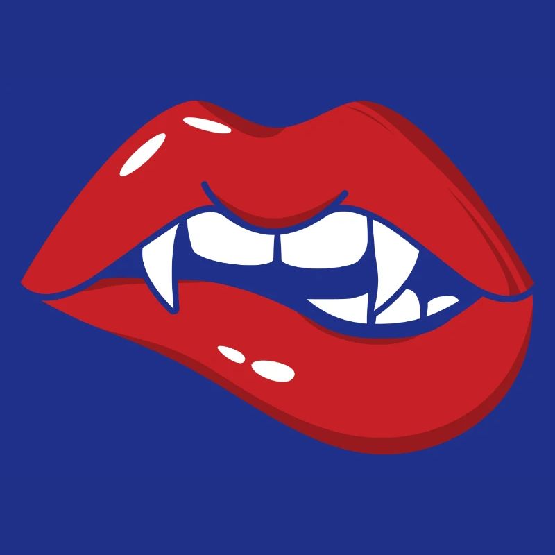 Bouche de vampire d’Halloween