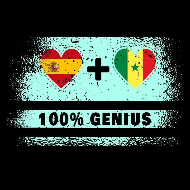 Spanien und Senegal Flagge 100% genial