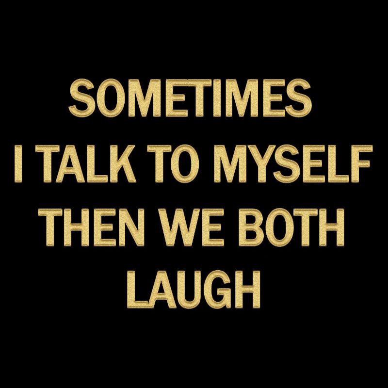 Self-Reflective Humour Quote Design