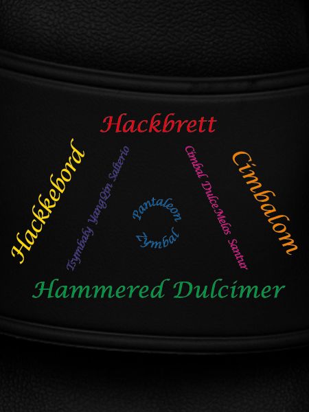 Hackbrett Familie bunt