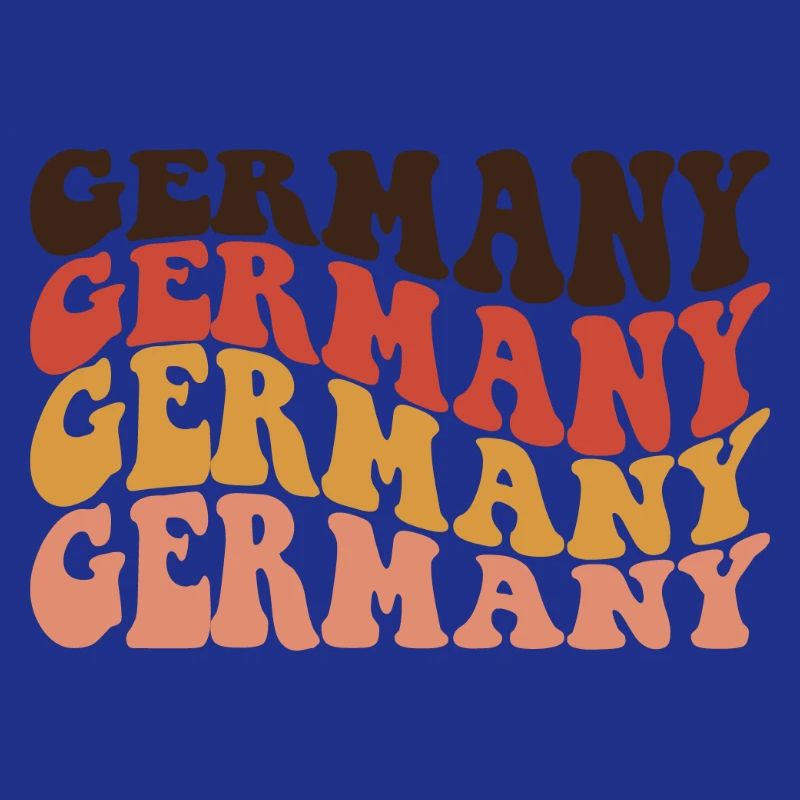 Germany Retro Text Layers