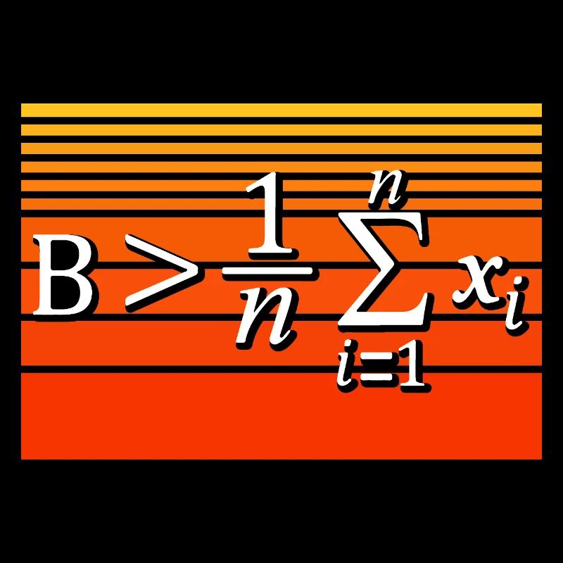Mathe-Wortspiel – Sei größer als der Durchschnitt