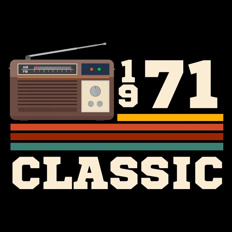 Anniversary 1971 retro classic