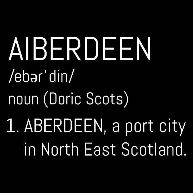 Aberdeen Doric City Schrift