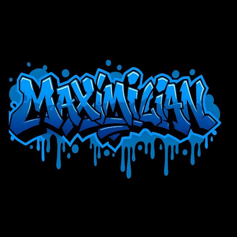 Graffiti MAXIMILIAN Name Geschenk Ideal Printabl