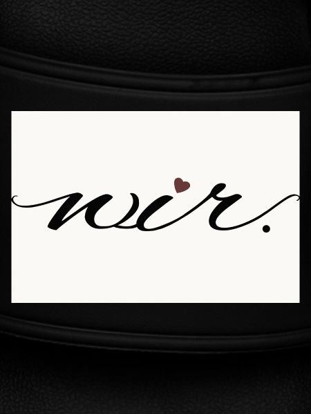 wir. – modernes Liebesstatement Shirt