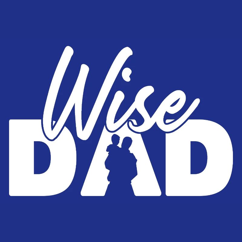 Wise Dad Silhouette Vaterschaft Elternschaft