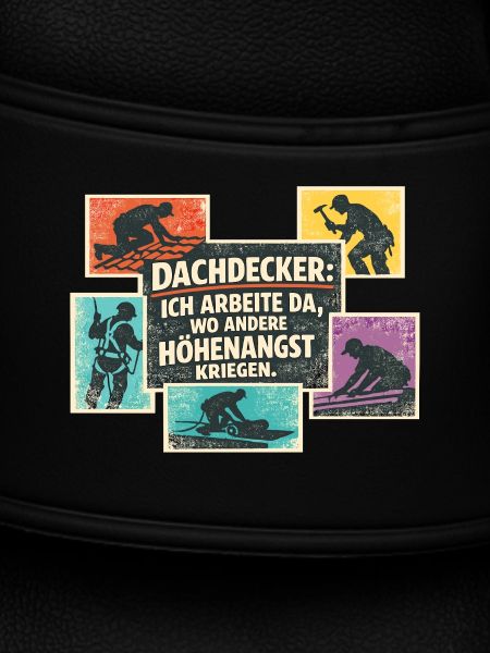 Dachdecker Spruch Retro Collage