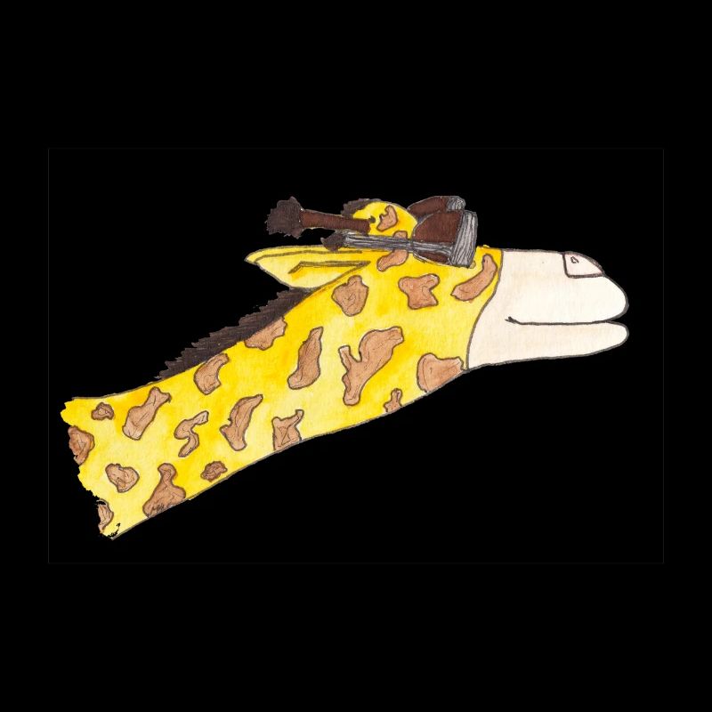 Girafe au vent